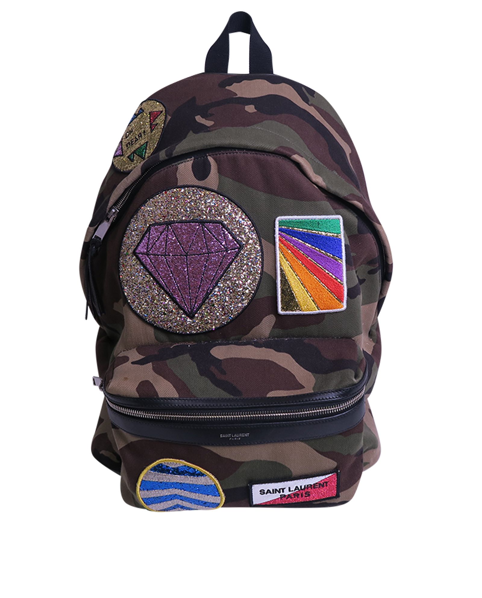 Multi Patch City Backpack Saint Laurent YSL Designer Exchange